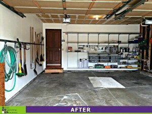 Garage Makeover Left After