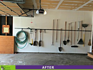 Garage Makeover Left Wall After