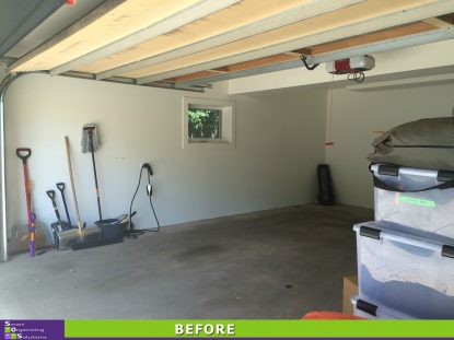 Storage Solutions for a Small Garage Left Side Before