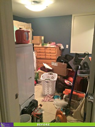 Over Loaded Laundry Room Before