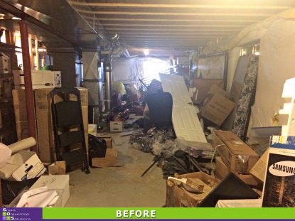 Big Basement Clean Out Before