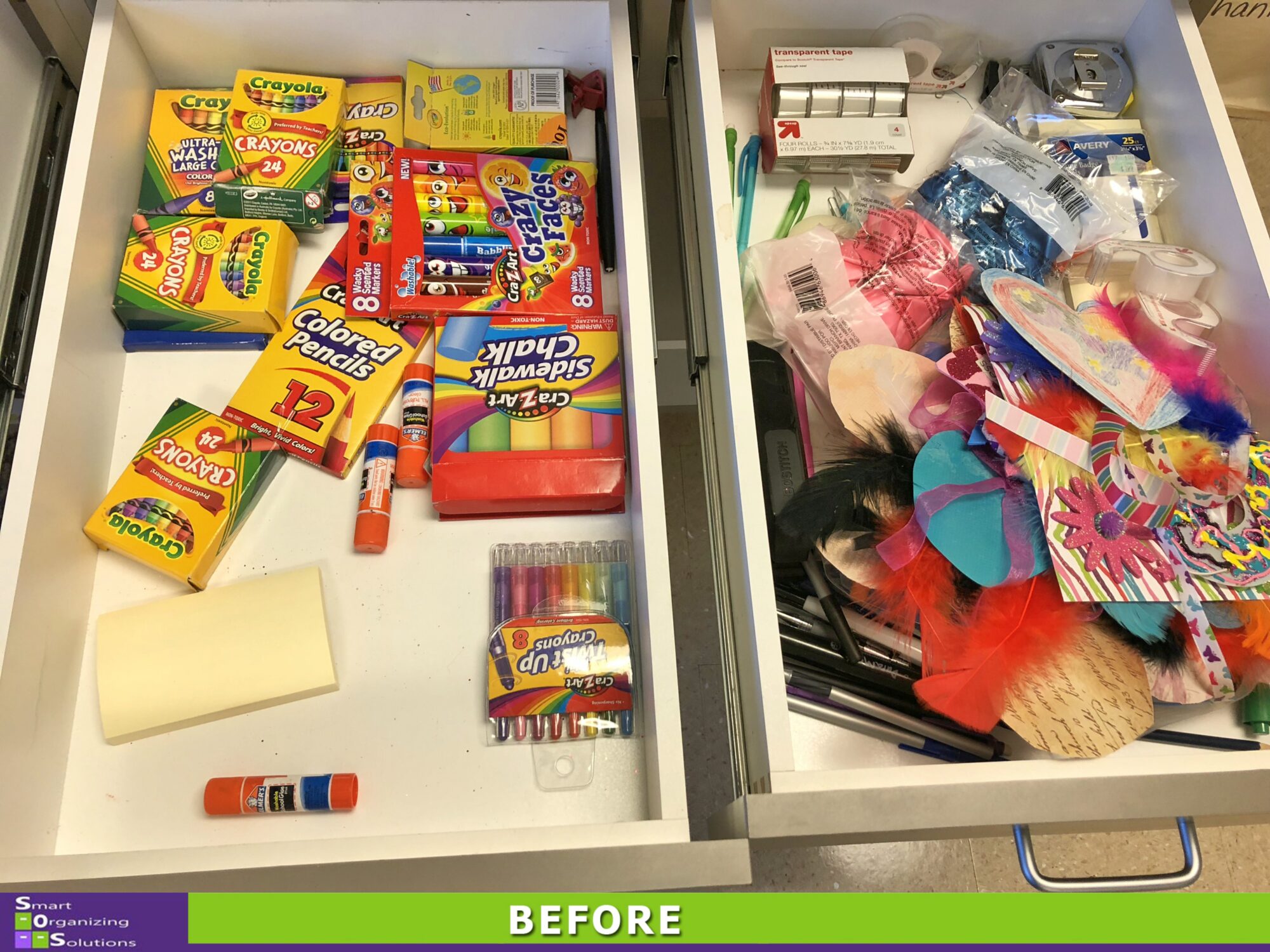 Organized Art Therapy Before