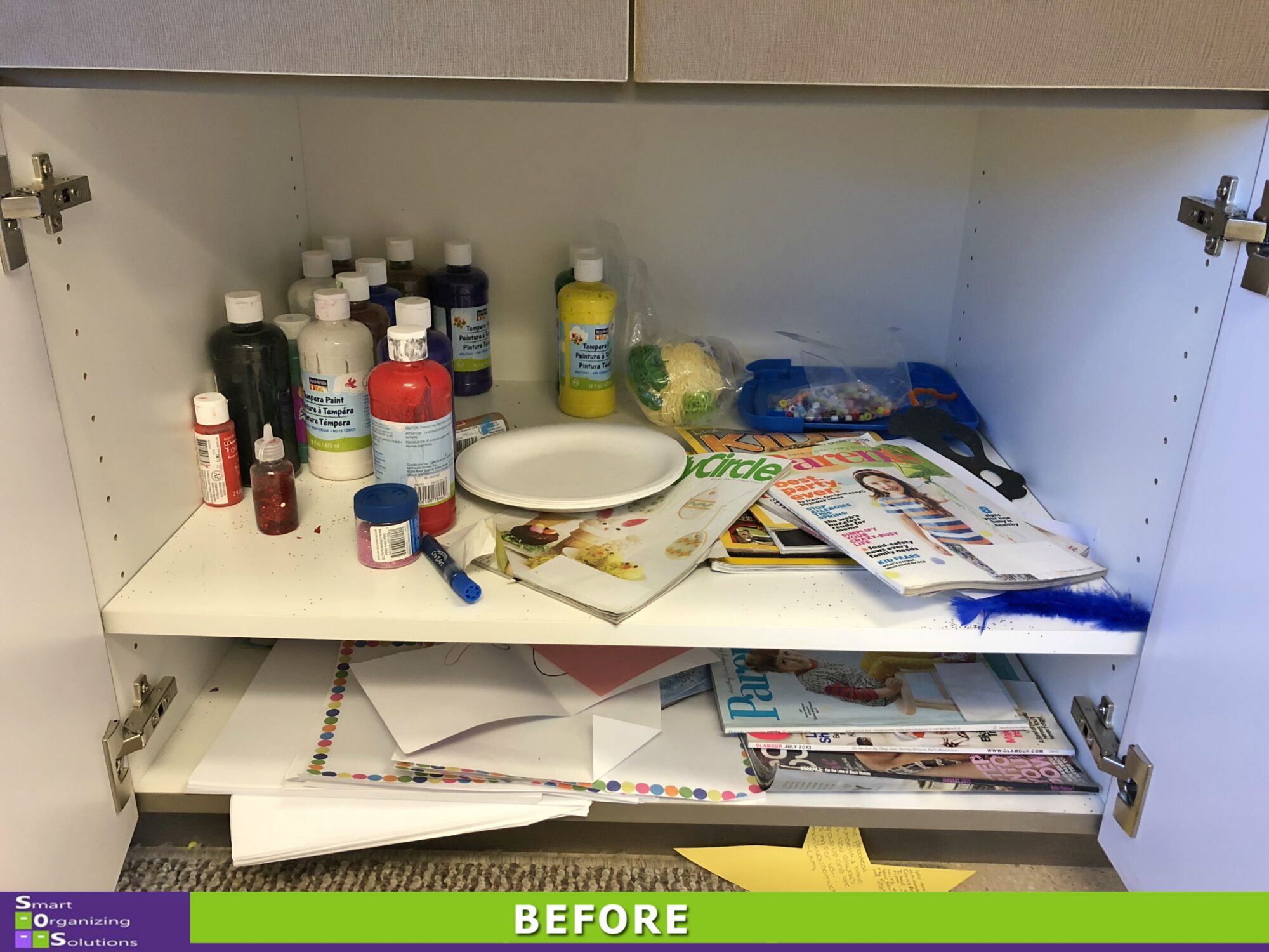 Organized Art Therapy Before