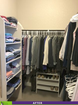 A Tidier Master Closet After
