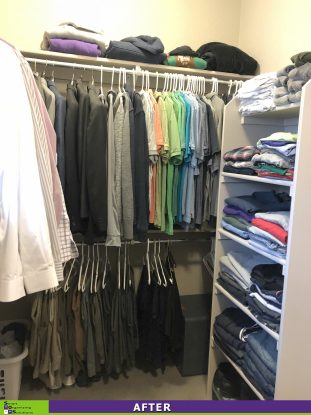 A Tidier Master Closet After