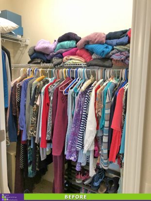 Closet Makeover Before