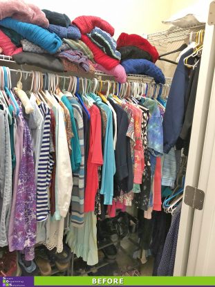 Closet Makeover Before