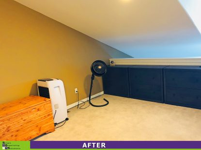 Loft Office Organized After