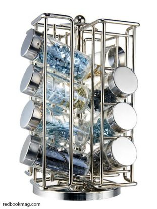 Spice rack for nuts and bolts