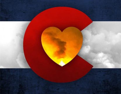 Colorado Flag with smoke: be prepared for an emergency