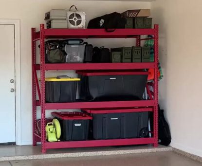 Stackable Bins and Totes for an organized garage