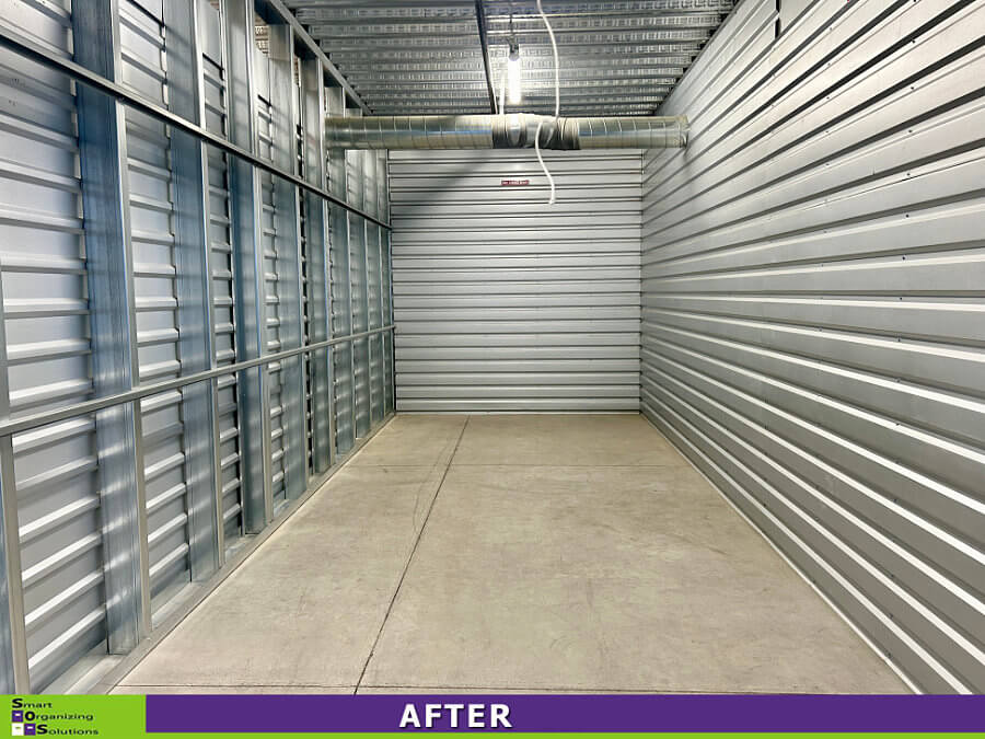 Large storage units empty and clean of boxes