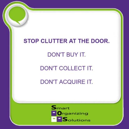 Stop Clutter at the Door graphic