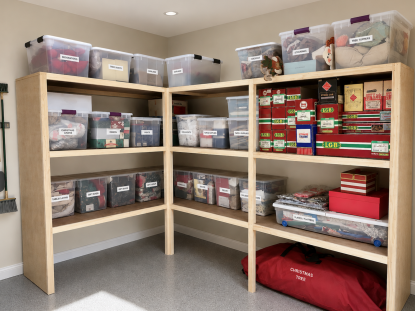 Organizing Holiday Decorations in the Garage
