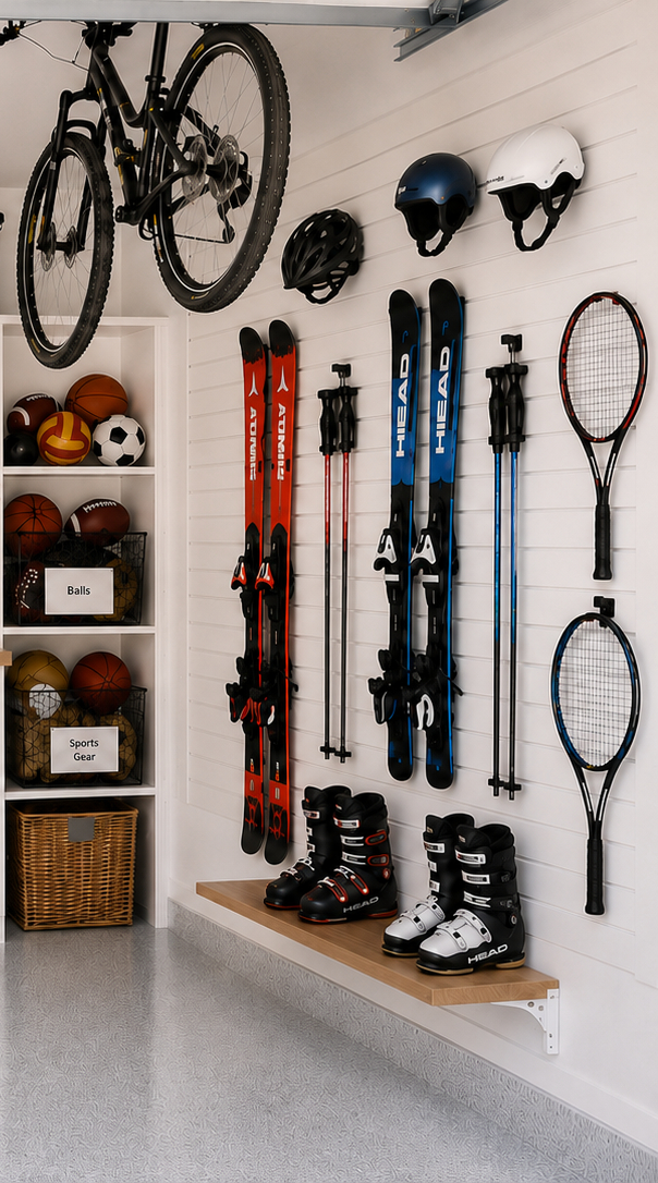 Featured image for “Garage Organization For Busy Colorado Families: Sports Equipment”